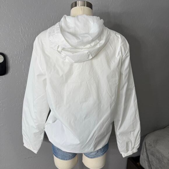 Manfinity Hiking Hoodie Windbreaker White Mesh Lining W/ Pockets, White, Small - Picture 2 of 7